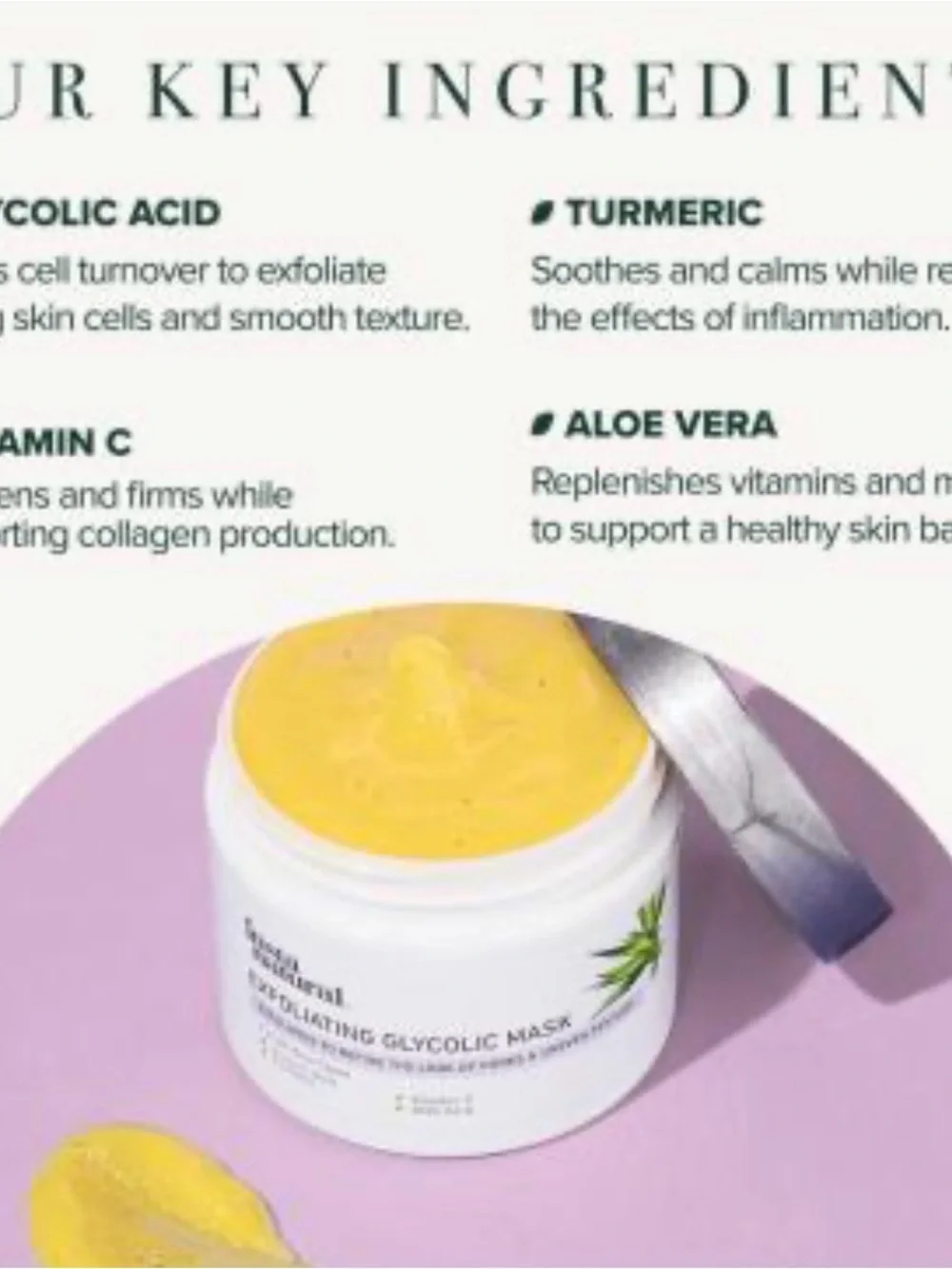 Exfoliating glycolic mask